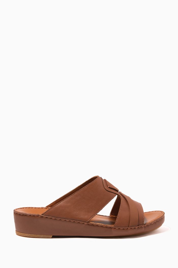 

Peninsula Sandals in Softcalf, Brown
