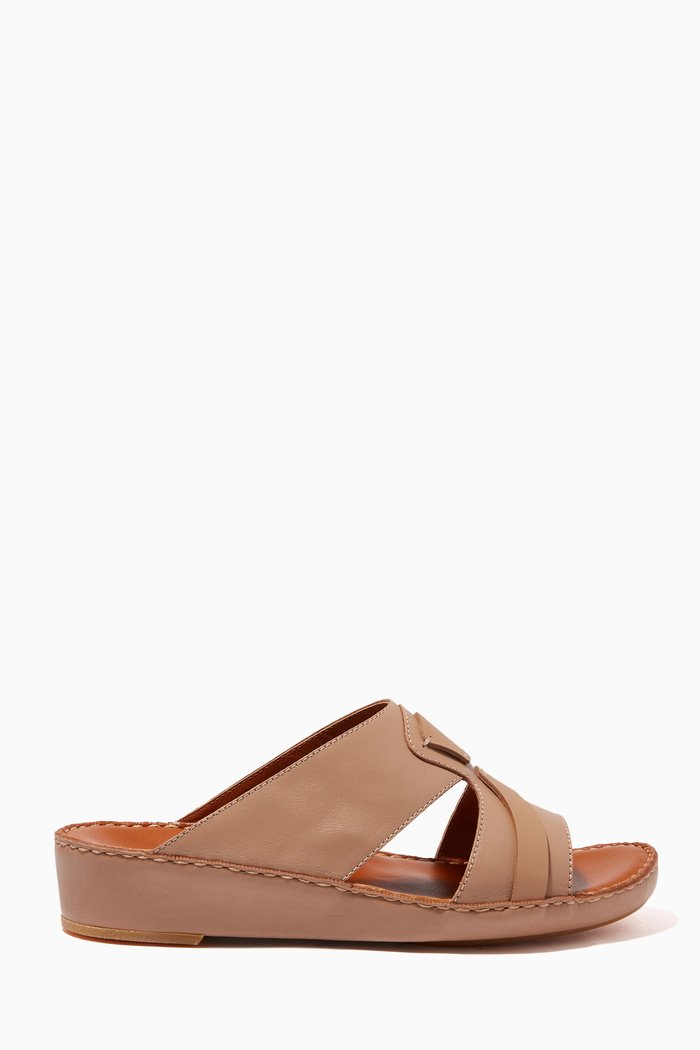 

Peninsula Sandals in Softcalf, Neutral