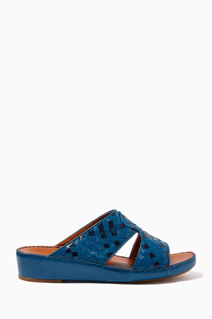 

Peninsula Treece Sandals in Karung Snakeskin & Softcalf, Multicolour