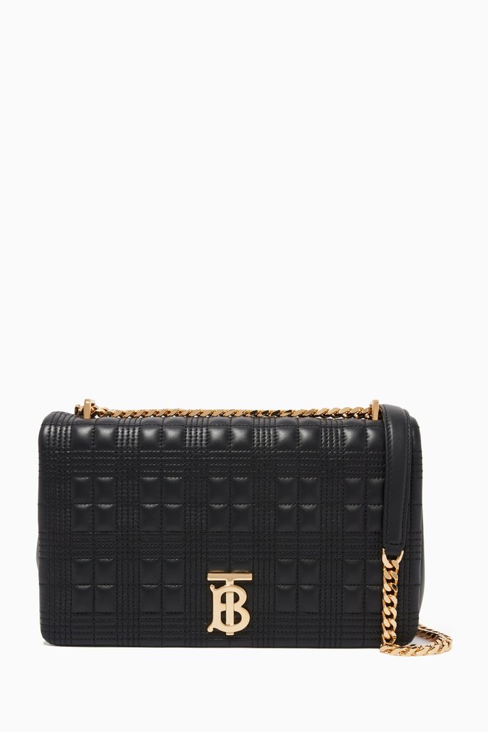 

Medium Lola Bag in Quilted Lambskin, Black