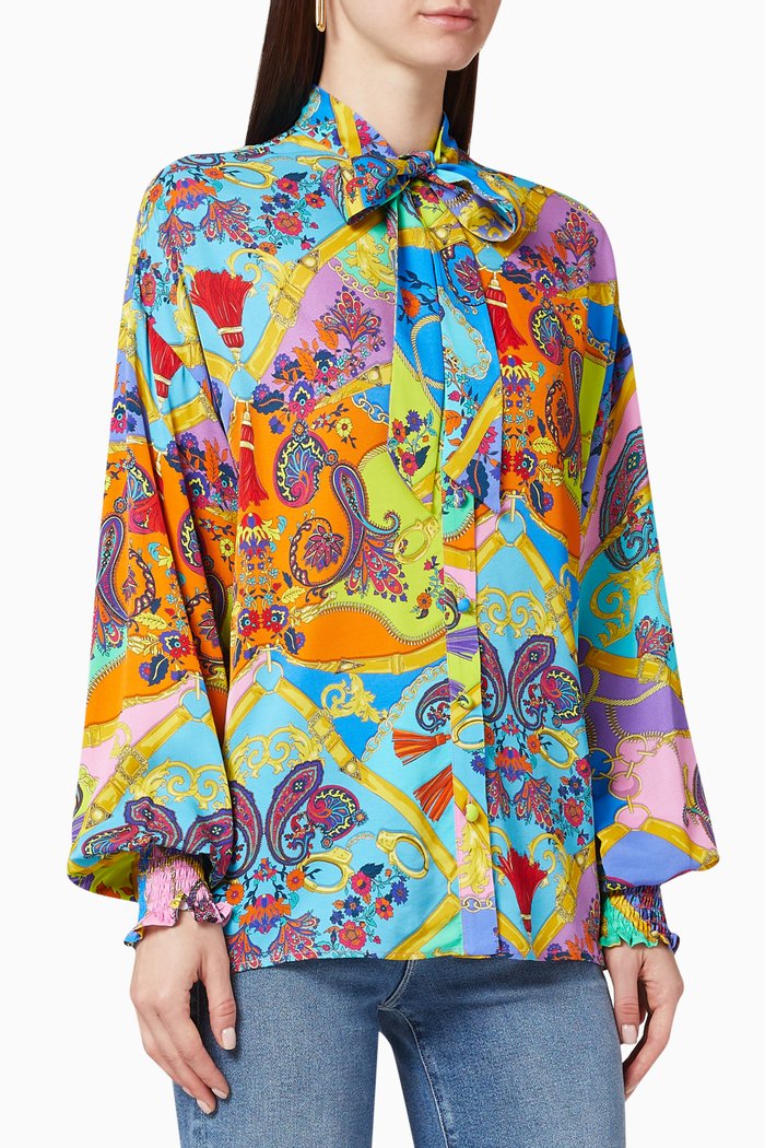 Paisley Fantasy Print Shirt, Multicolour