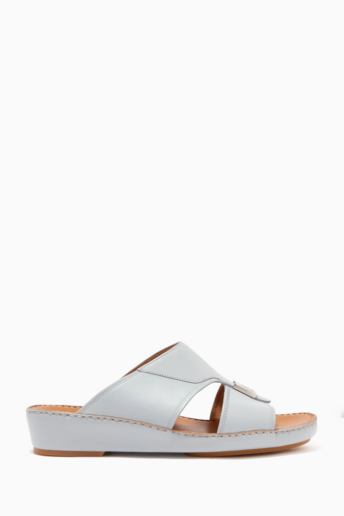 

Arabic Sandals in Leather, Grey