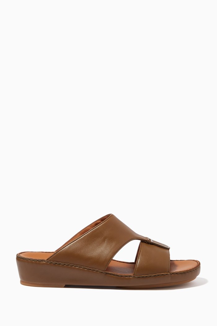 

Arabic Sandals in Leather, Green
