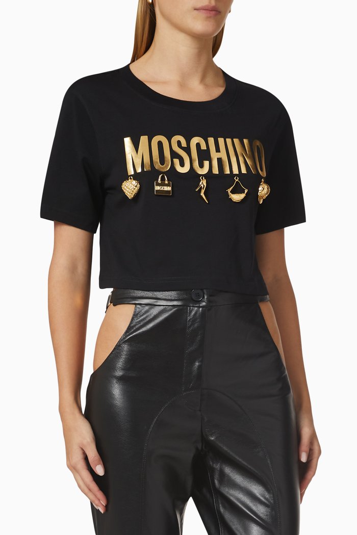 

Teddy Cake T-shirt in Cotton Jersey, Black