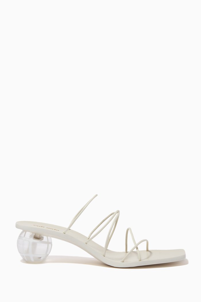

Cassie Sandals in Leather, White