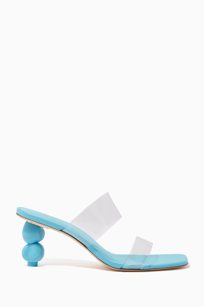 Suri Sandals in Vinyl, Blue