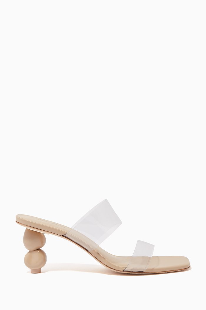 

Suri Sandals in Vinyl, Neutral