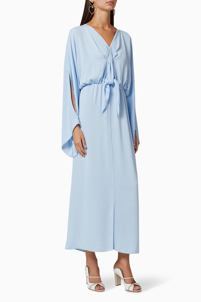 

Front-Tie Dress, Blue