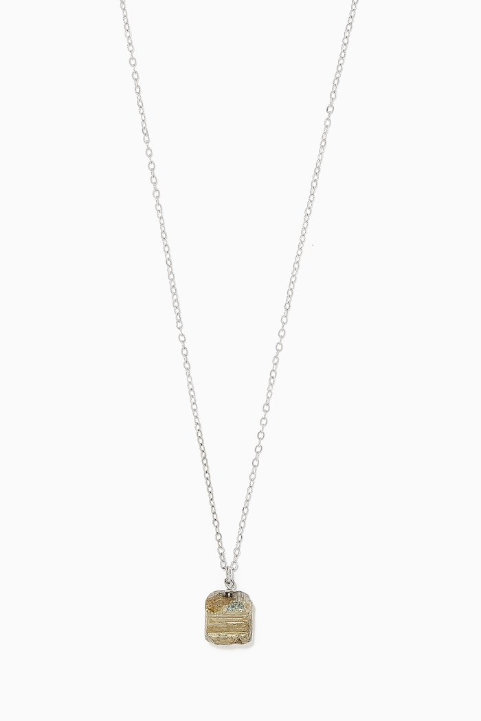 

Pyrite Necklace in Sterling Silver