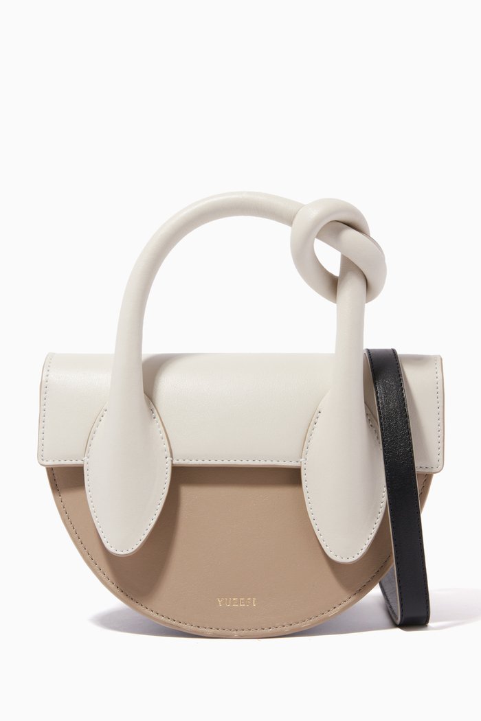 

Dolores Bag in Calf Leather, Neutral