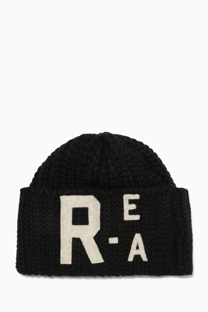 

Sustainable R-EA Wool Beanie, Black