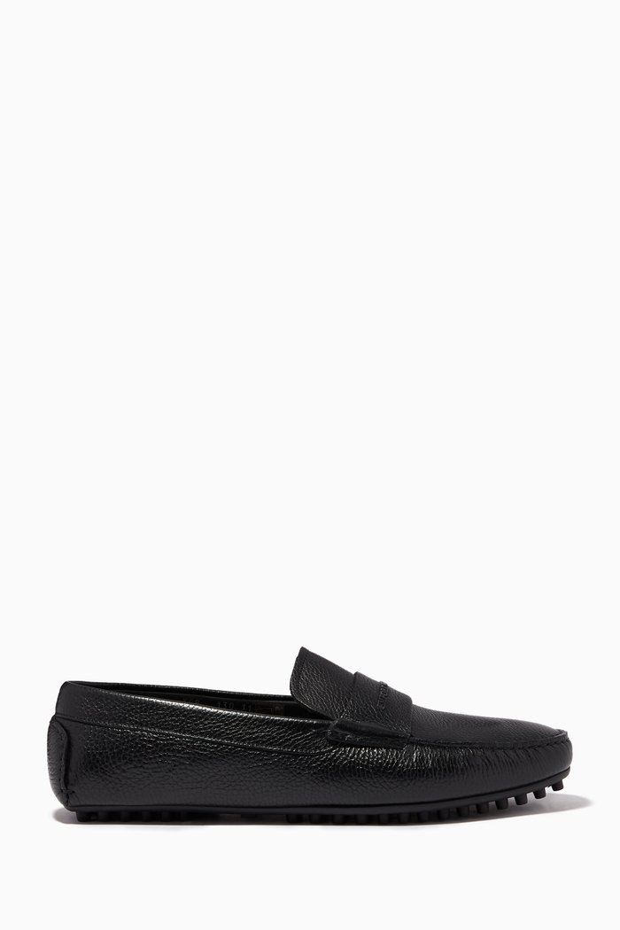 

Driver Moccasins in Leather, Black