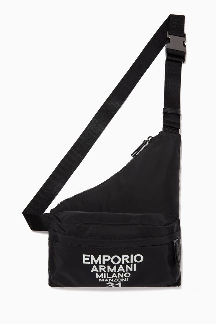 

EA Milano Belt Bag in Nylon, Black