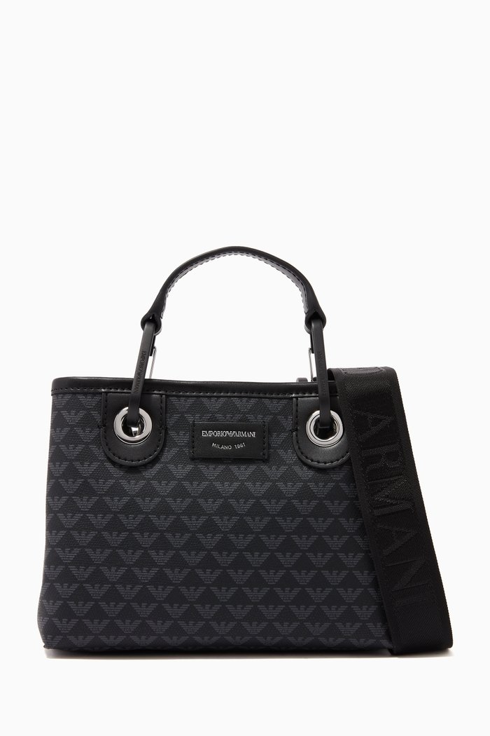 

MyEA Eagle Logo Mini Shopper, Black