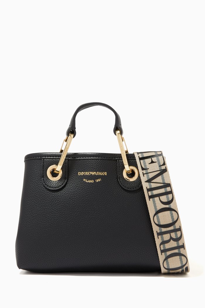 

MyEA Mini Shopper Bag in Eco Leather, Black