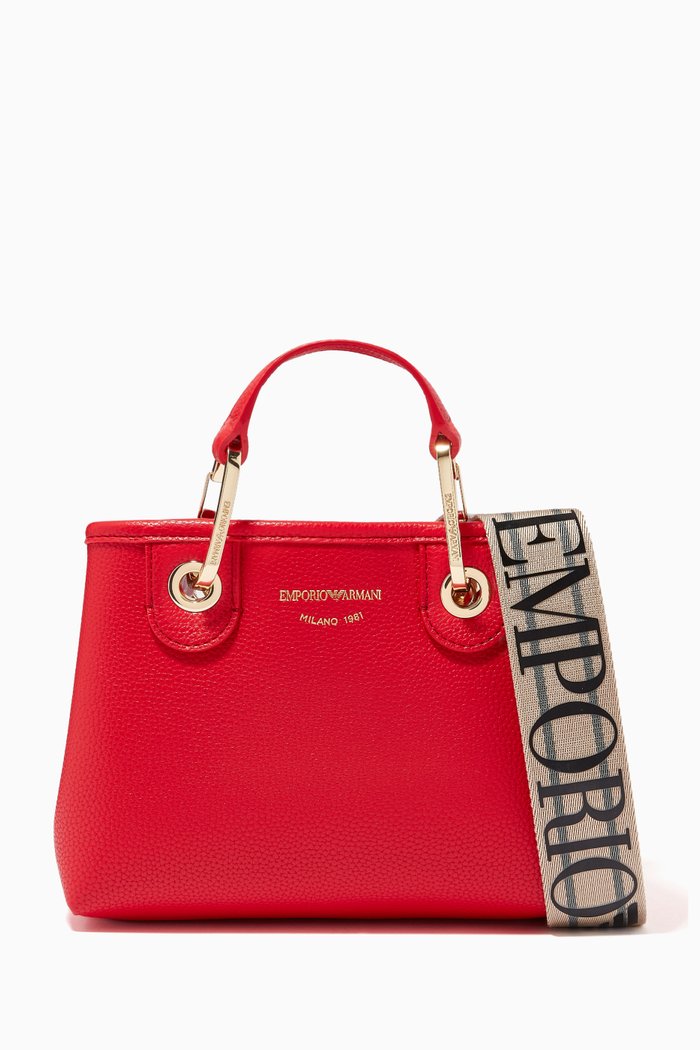 

MyEA Mini Shopper Bag in Eco Leather, Red