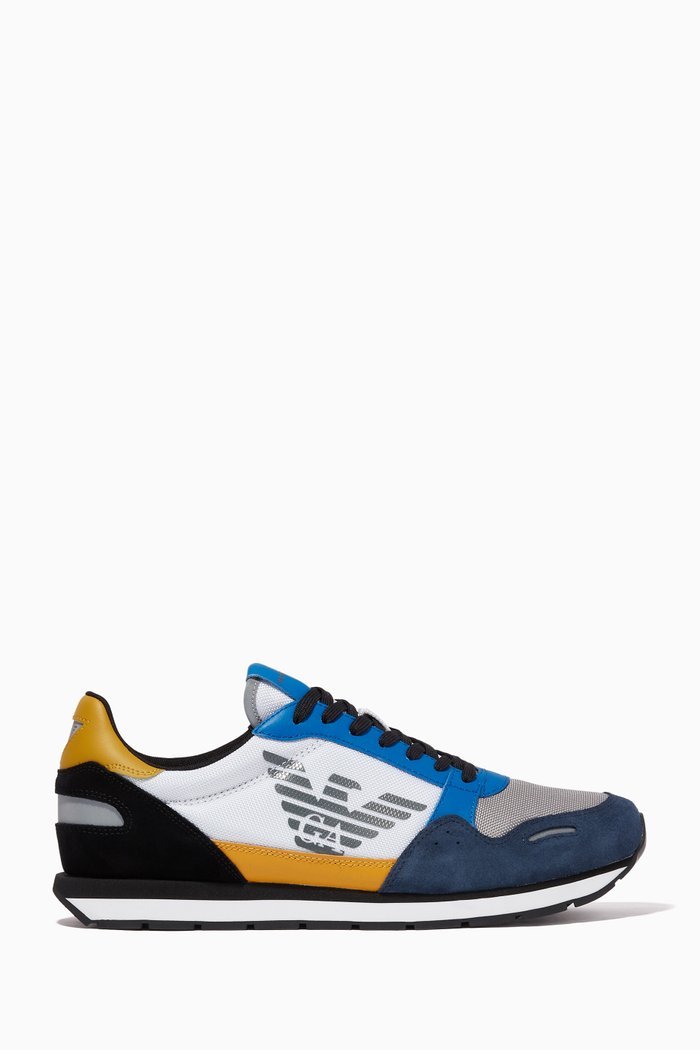 

Suede & Cordura Sneakers, Blue