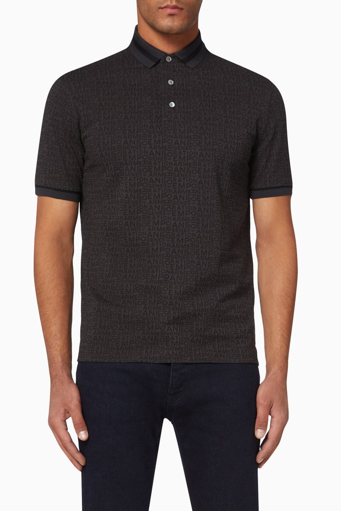 

Micro EA Camouflage Polo Shirt, Grey