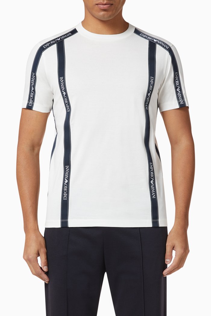 

EA Text Tape Jersey T-Shirt, White
