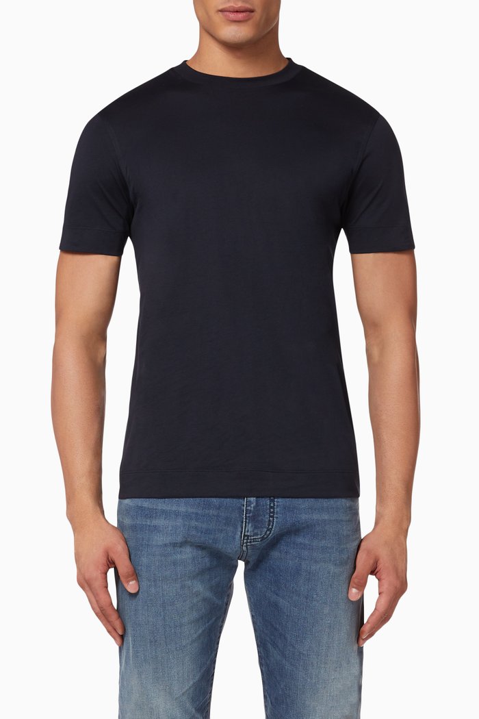 EA Milano Patch Jersey T-shirt, Blue