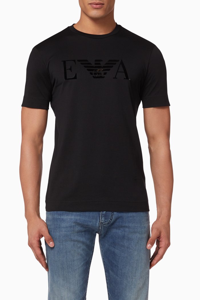 

EA Macro Eagle Jersey T-Shirt, Black