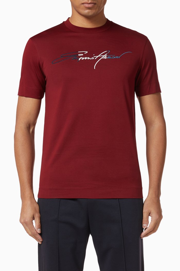 

EA Signature Logo Jersey T-Shirt, Red