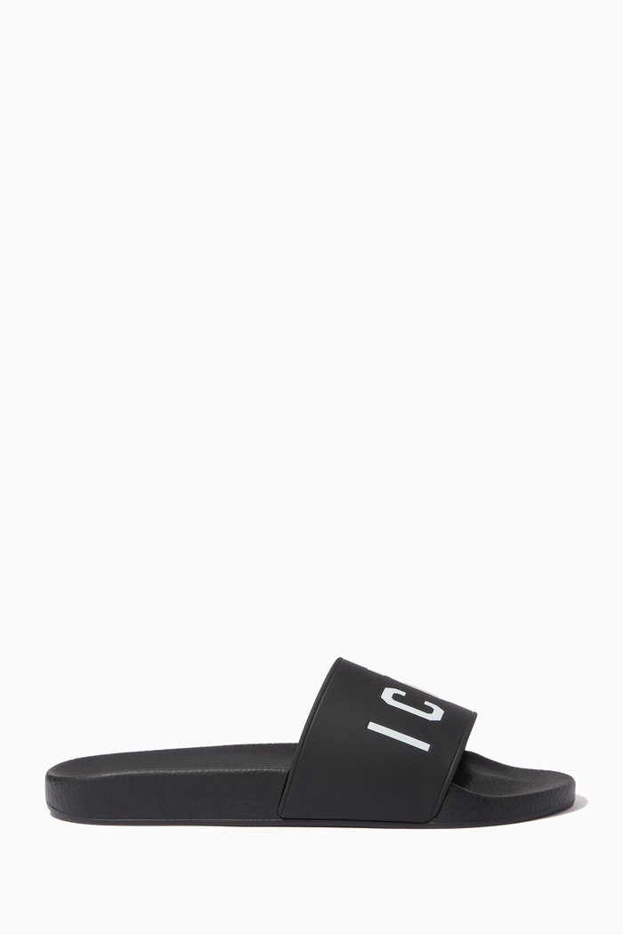 

Icon Slides in Rubber, Black