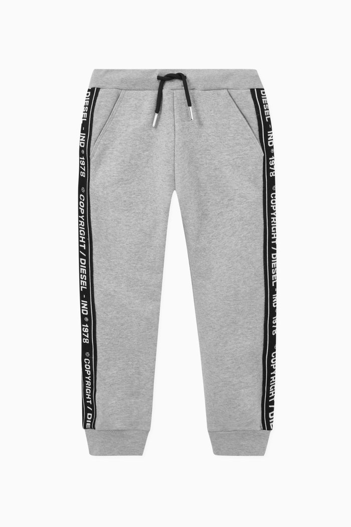 

Logo Striped Sweatpants, Grey