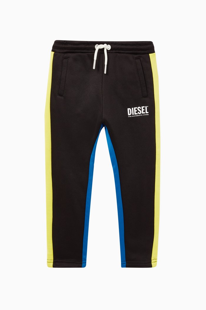 

Logo Striped Sweatpants, Black
