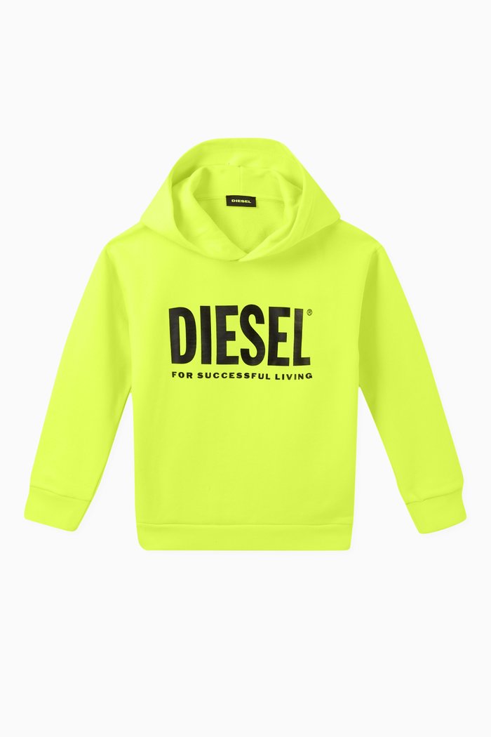 

Logo Cotton Hoodie, Yellow