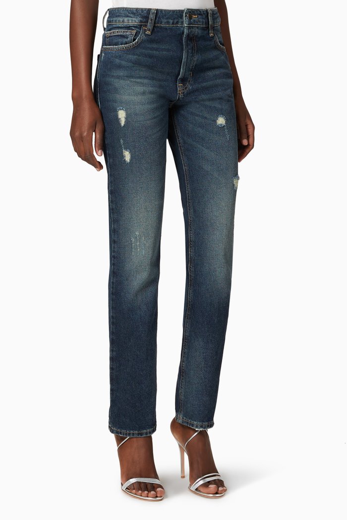 

J60 Ripped Denim Jeans, Blue