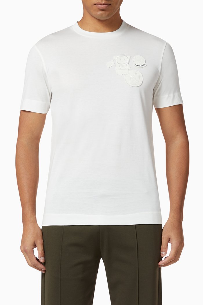 

Manga Bear Astronaut Jersey T-Shirt, White
