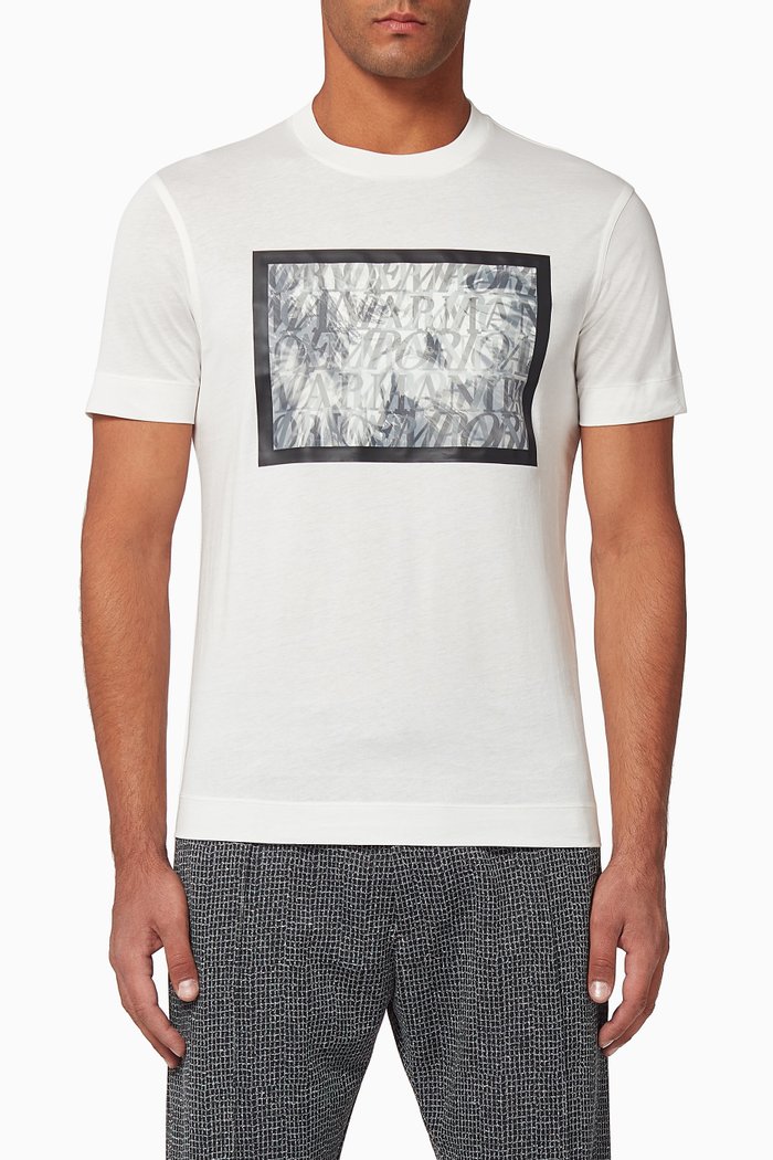 

EA Text Jersey T-Shirt, White
