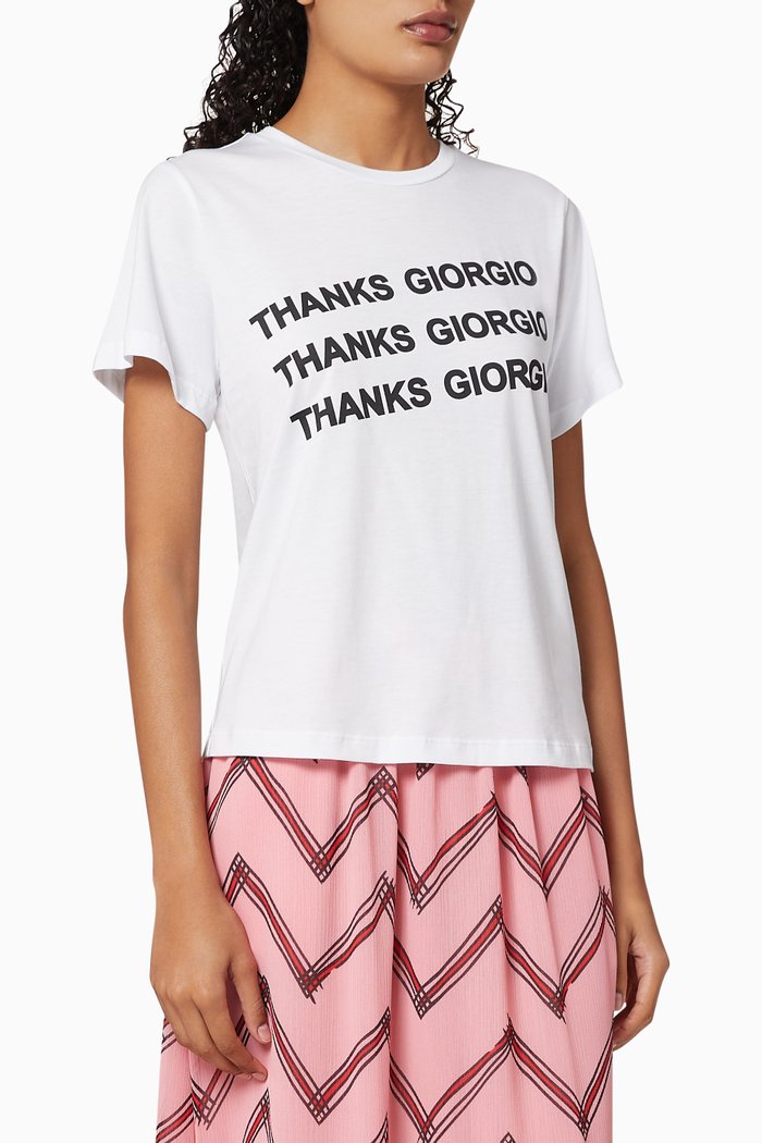 

Thanks Giorgio Jersey T-Shirt, White