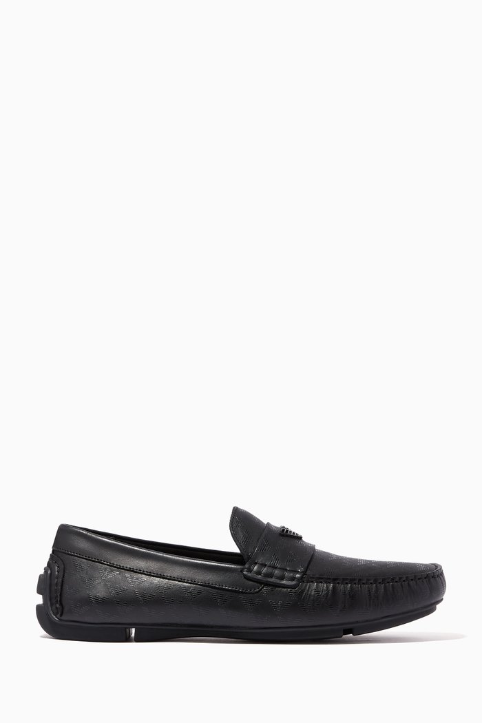 

Driver Moccasins in Leather, Black