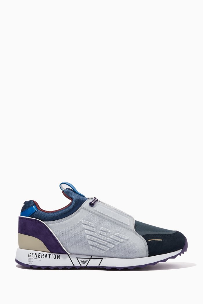 EA Generation Suede & Mesh Sneakers, Blue