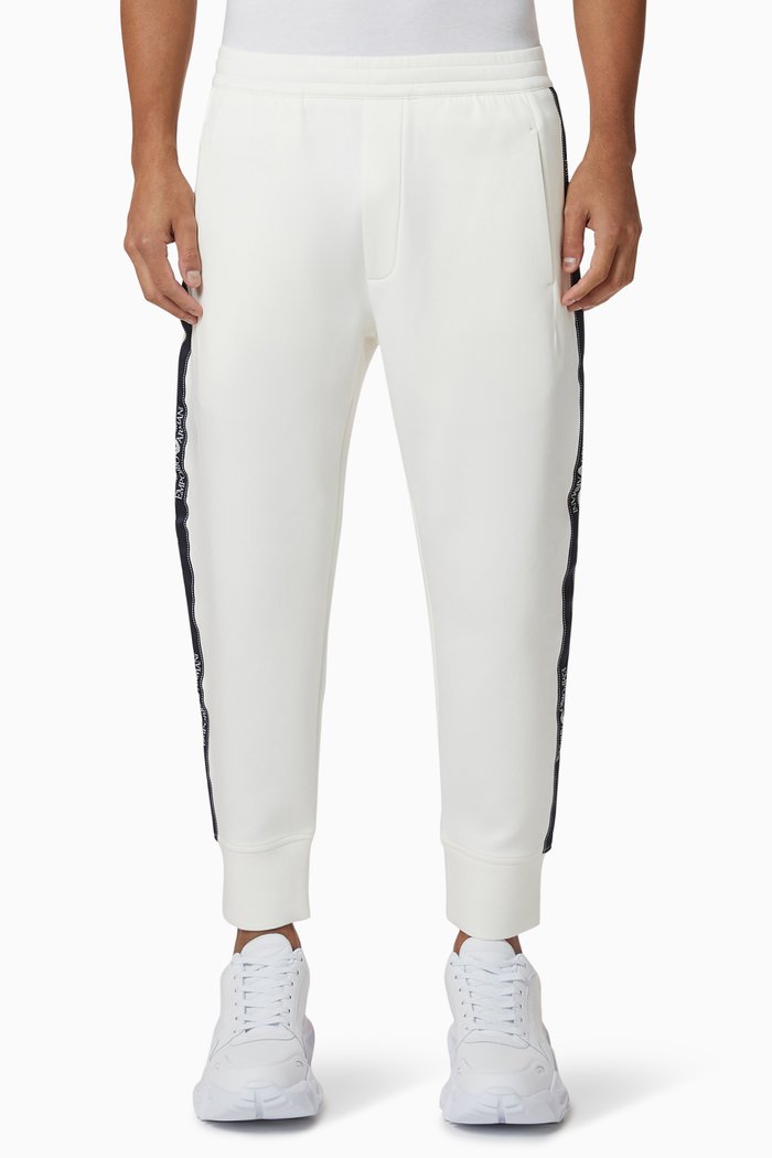 

EA Tape Double Jersey Sweatpants, White