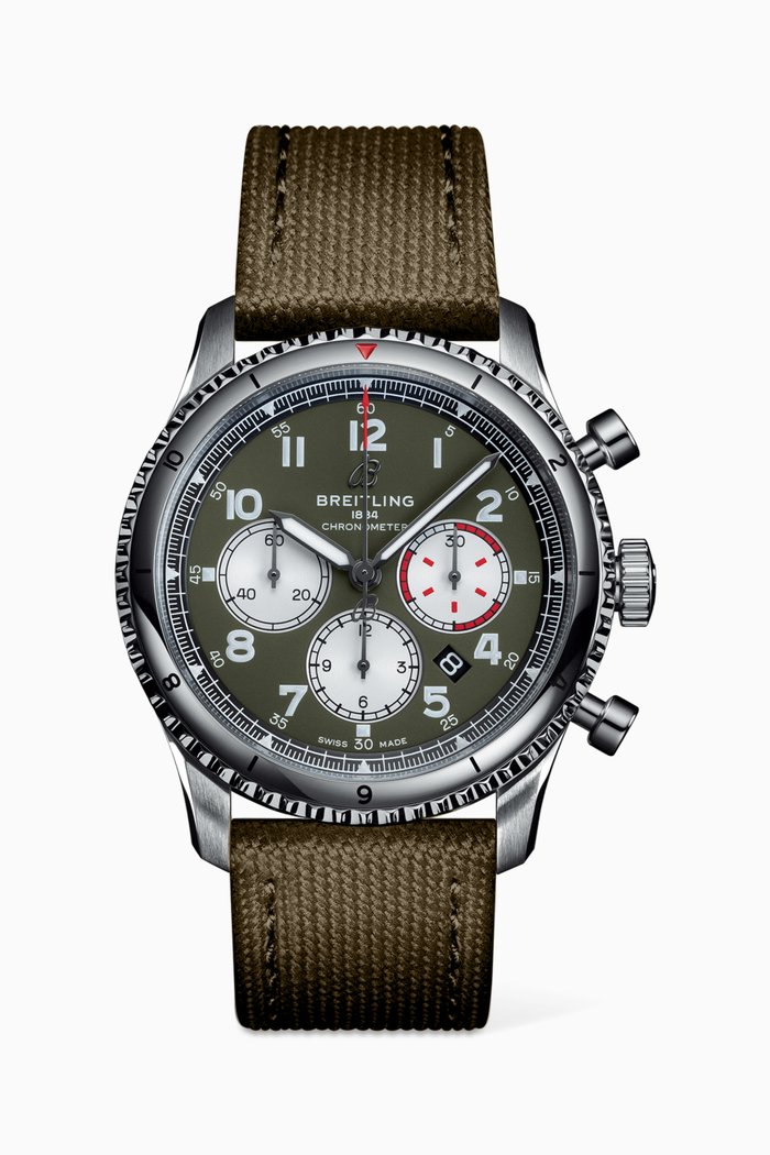 

Aviator 8 B01 Chronograph 43 Curtiss Warhawk, Green