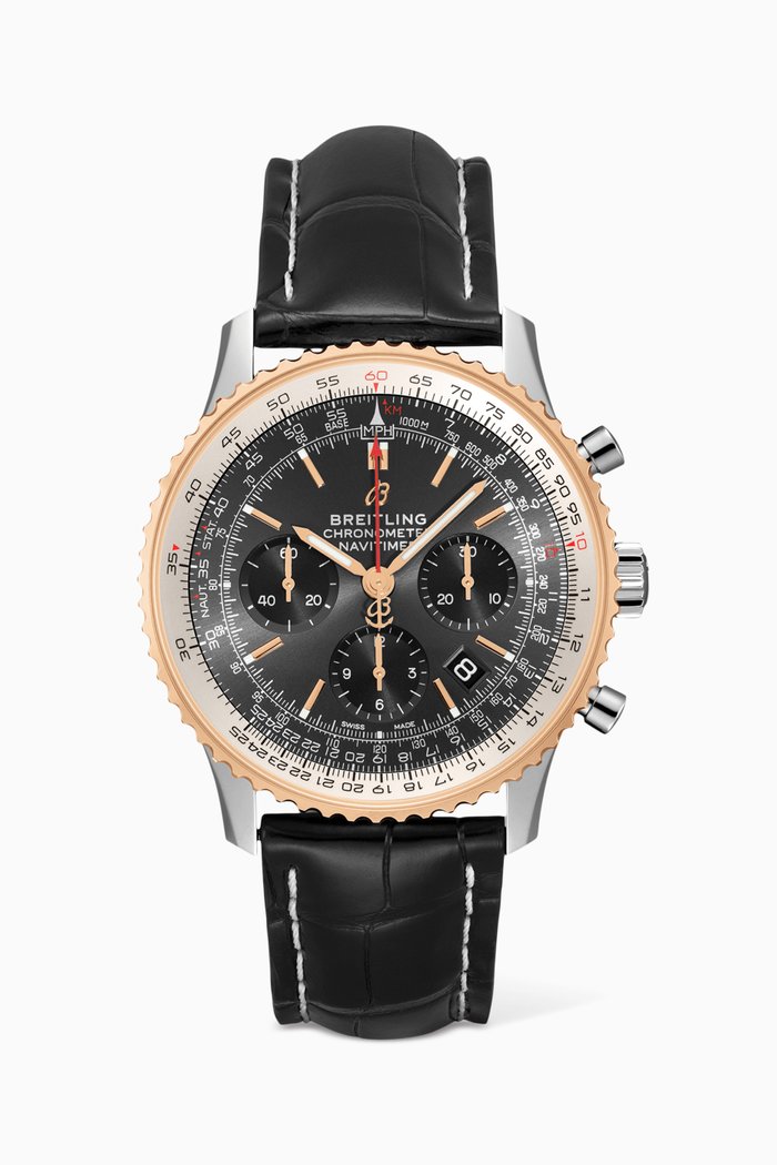 

Navitimer B01 Chronograph 43 with 18kt Red Gold, Black