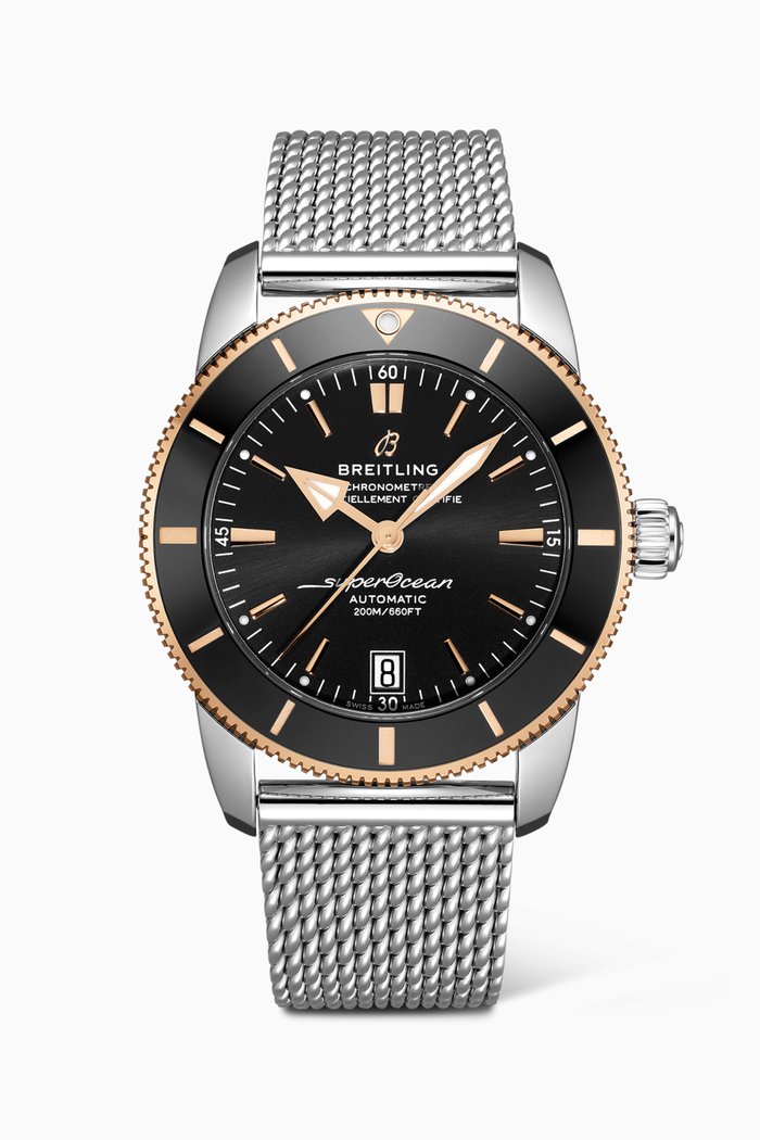 

Superocean Heritage B20 Automatic 42 wth 18kt red gold, Black