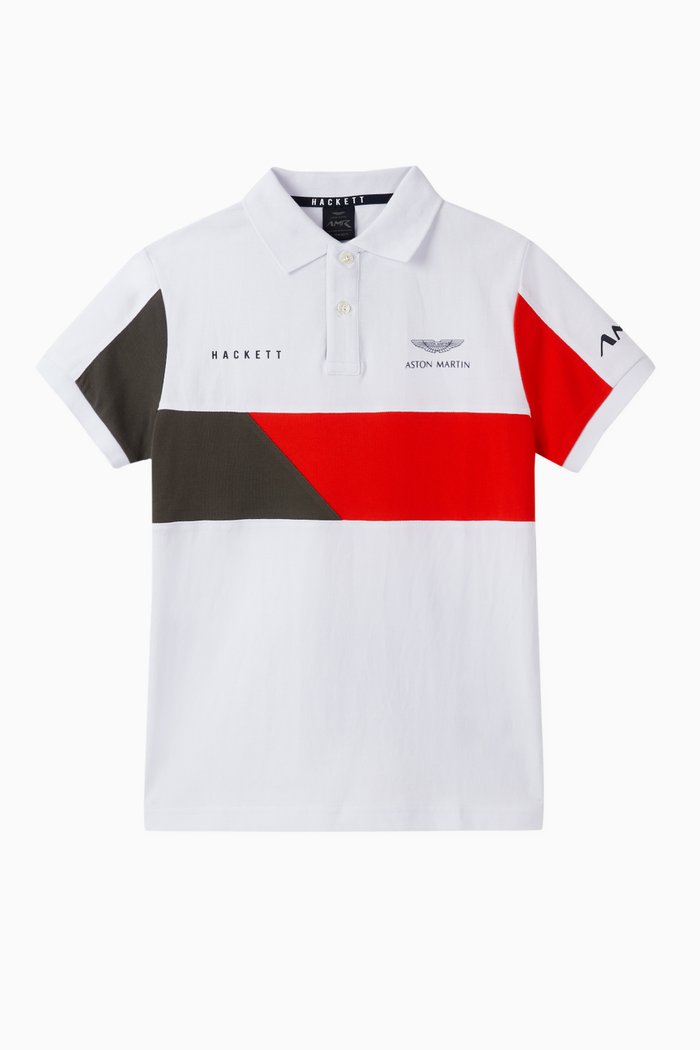 

Aston Martin Jersey Polo Shirt, White