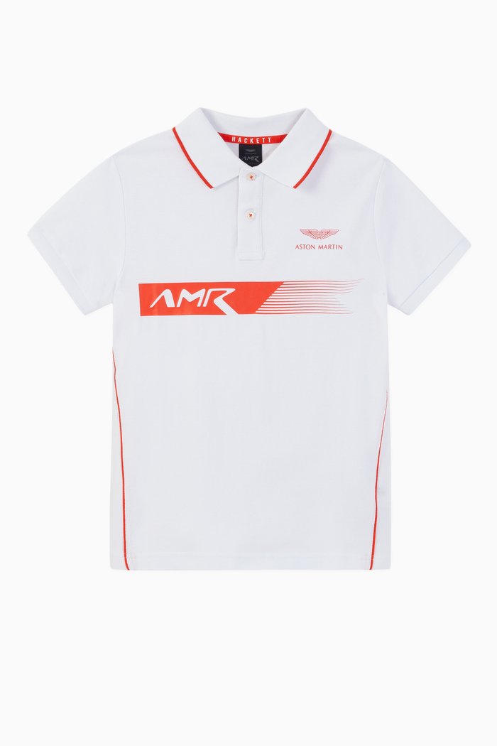 

AMR Jersey Polo Shirt, White