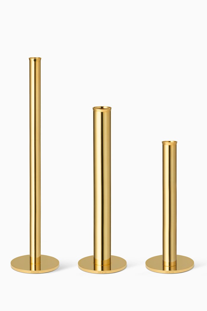 

Lilio Bud Vases, Set of 3, Gold