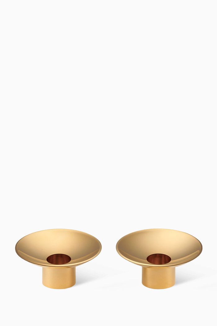 

Evelina Candle Holders, Set of 2, Gold