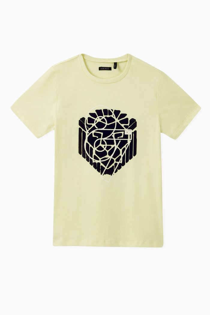 

Graphic Print T-Shirt, Yellow