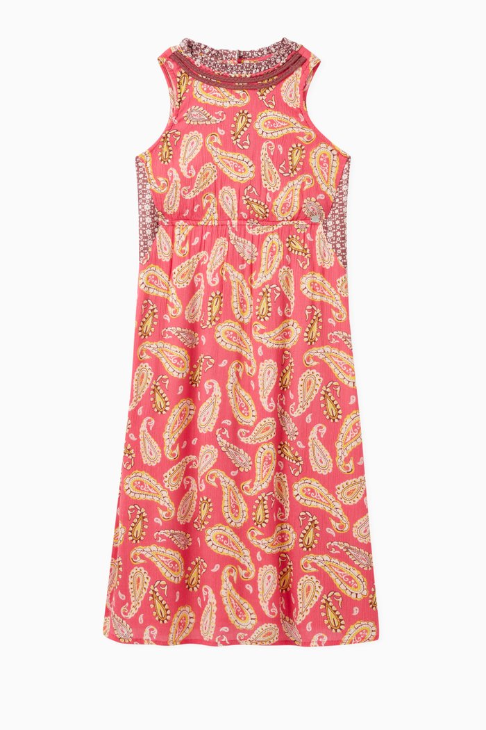 

Paisley Print Maxi Dress, Pink