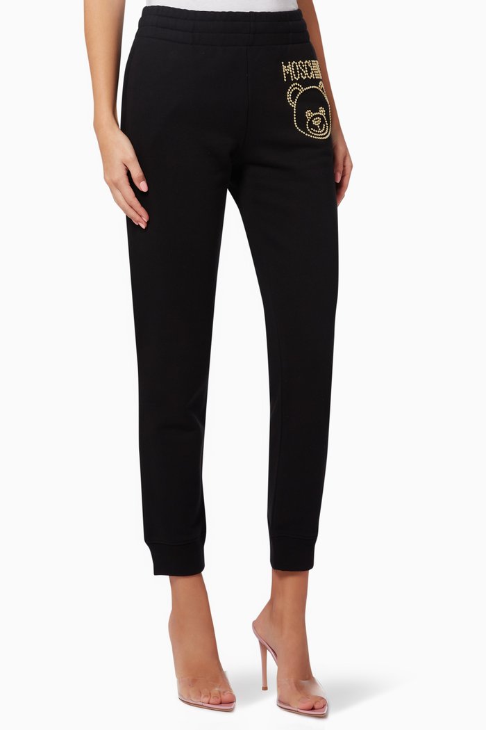 

Double Question Mark Logo Jogging Pants, Black