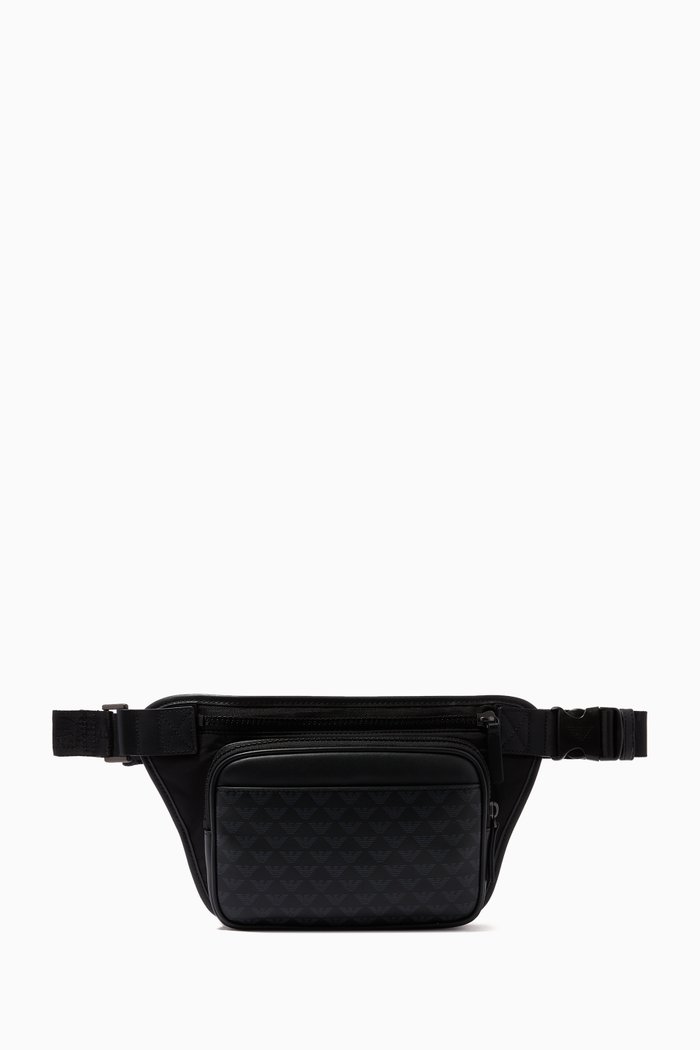 

Eagle Monogram Belt Bag, Black