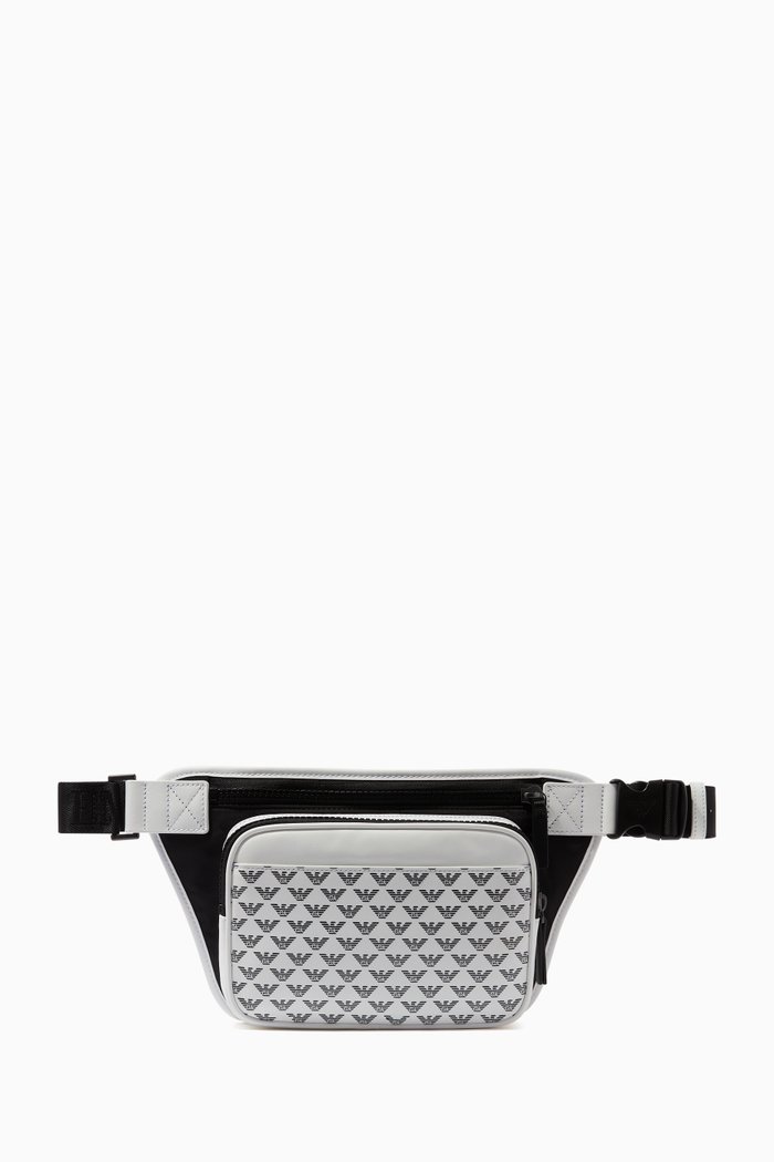 

Eagle Monogram Belt Bag, White