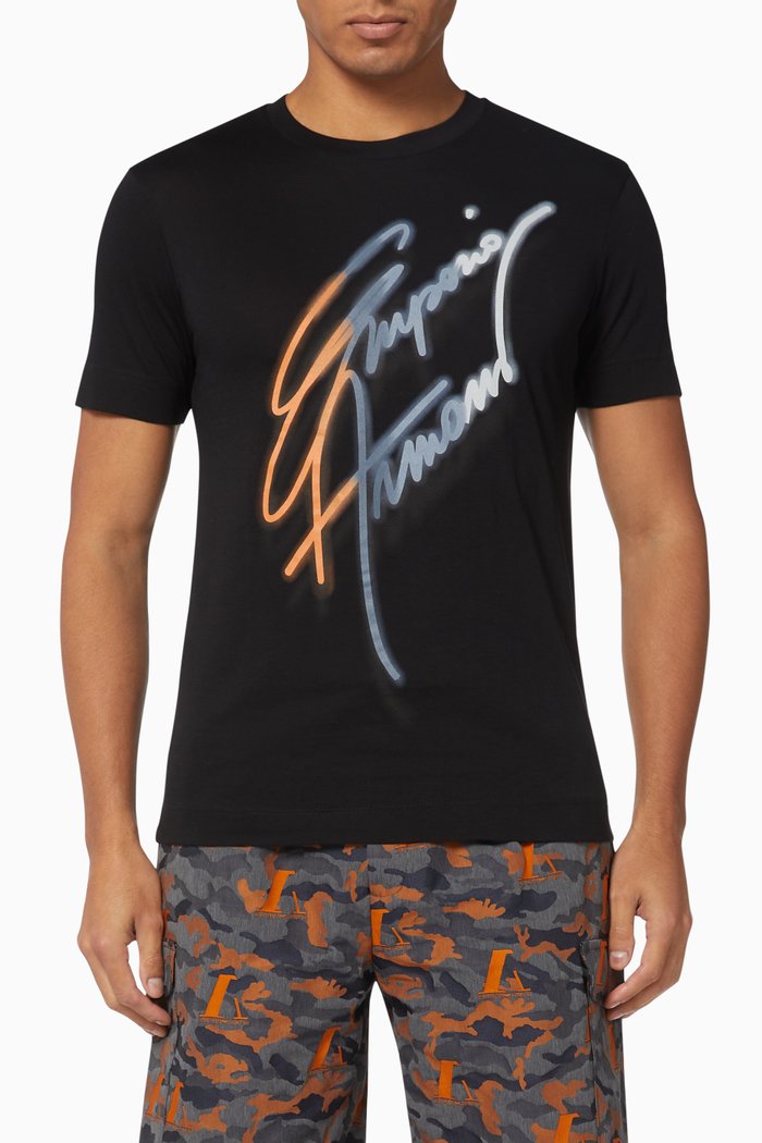 

EA Signature Jersey T-Shirt, Black
